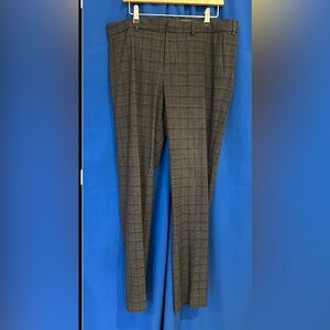 Perry Ellis Gray Plaid Dress Pants